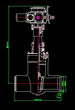 275Z960Y-250 對焊連接楔式閘閥