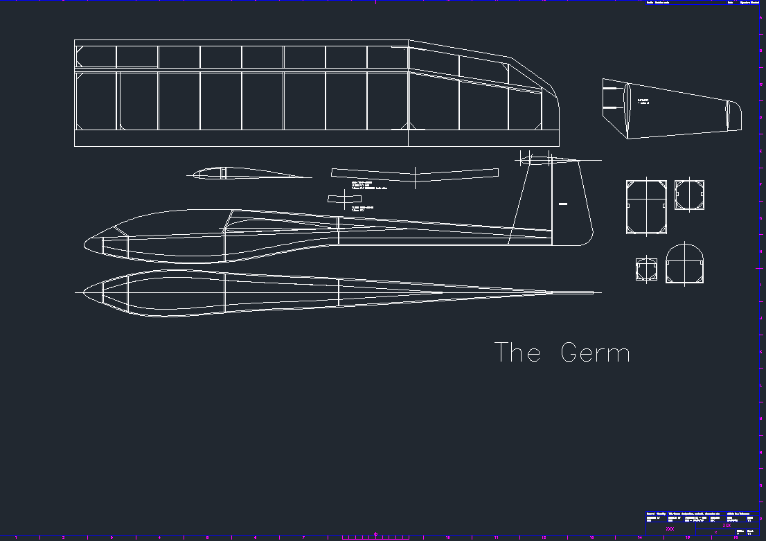 germ飛機(jī)模型圖CAD圖紙