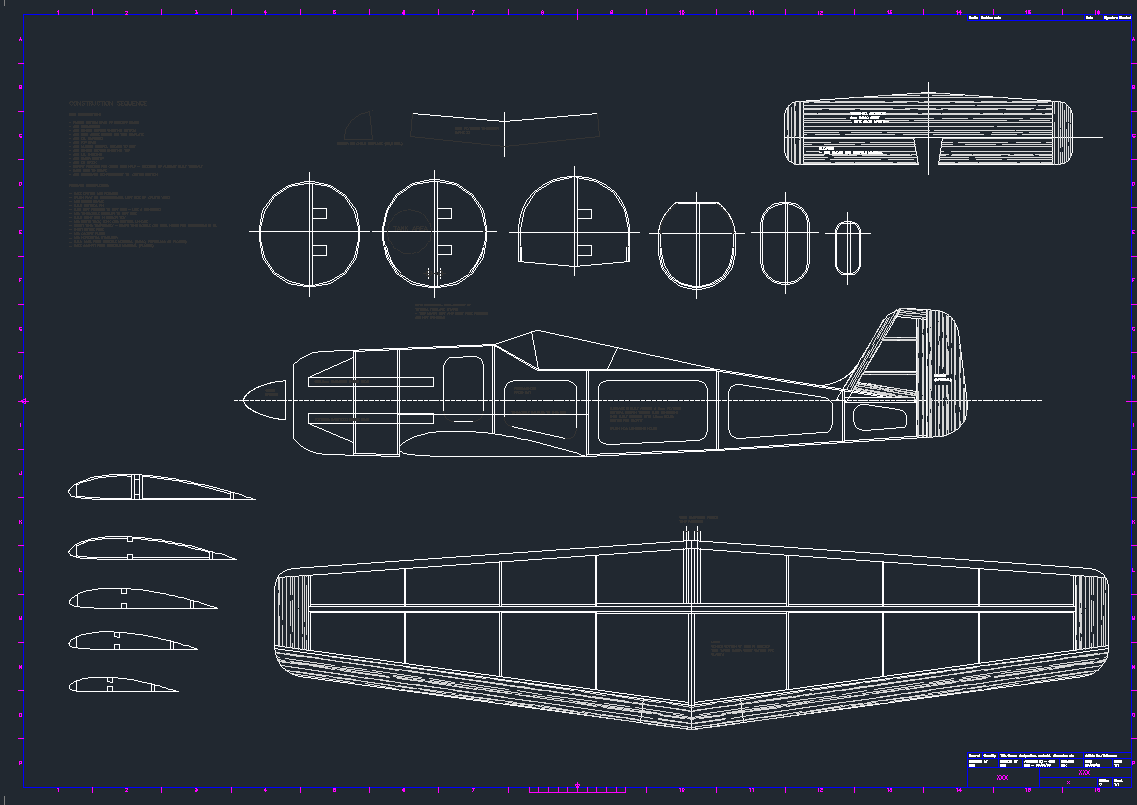 FW190_dwg飛機模型圖CAD圖紙
