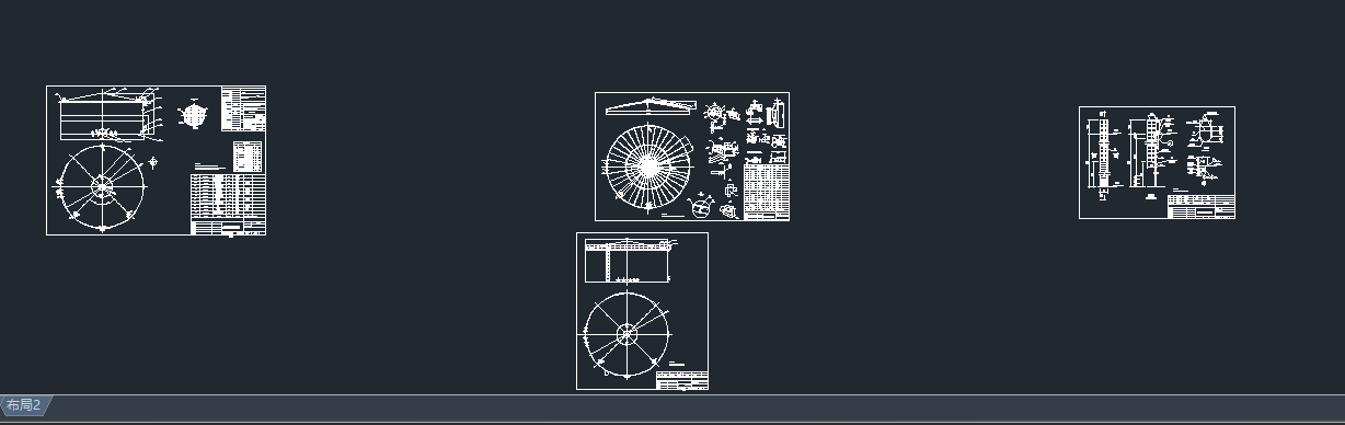 φ20000x8000鋼制水罐CAD圖紙