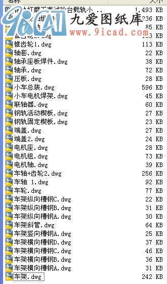 鋼軌打磨工藝試驗臺載軌小車的設計.rar