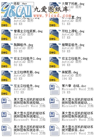 某大型水壓機的驅動系統和控制系統
